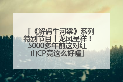 《解码牛河梁》系列特别节目丨龙凤呈祥！5000多年前这对红山CP竟这么好嗑