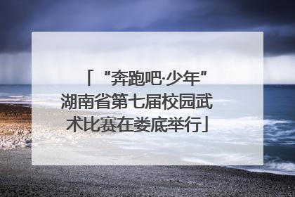 “奔跑吧·少年”湖南省第七届校园武术比赛在娄底举行