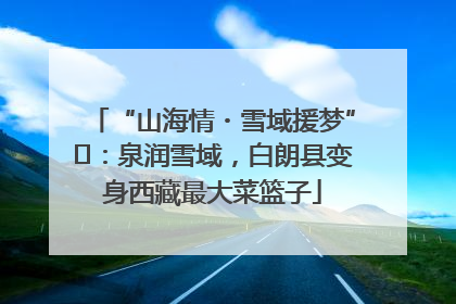 “山海情・雪域援梦”⑪：泉润雪域，白朗县变身西藏最大菜篮子