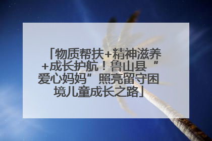 物质帮扶+精神滋养+成长护航！鲁山县“爱心妈妈”照亮留守困境儿童成长之路