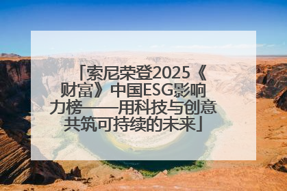 索尼荣登2025《财富》中国ESG影响力榜——用科技与创意共筑可持续的未来
