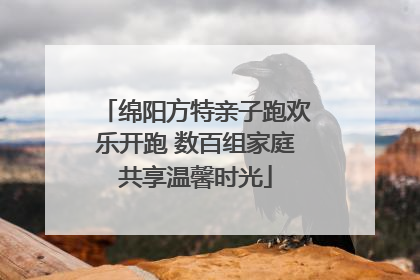 绵阳方特亲子跑欢乐开跑 数百组家庭共享温馨时光
