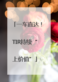一车直达！TIR持续“上价值”