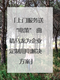 上门服务送“电策” 曲靖马龙为企业定制用电解决方案