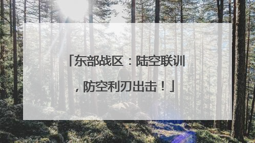 东部战区：陆空联训，防空利刃出击！