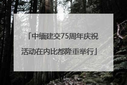 中缅建交75周年庆祝活动在内比都隆重举行