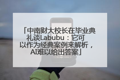 中南财大校长在毕业典礼谈Labubu：它可以作为经典案例来解析，AI难以给出答案