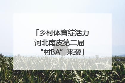 乡村体育绽活力 河北南皮第二届“村BA”来袭