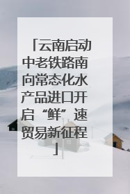 云南启动中老铁路南向常态化水产品进口开启“鲜”速贸易新征程