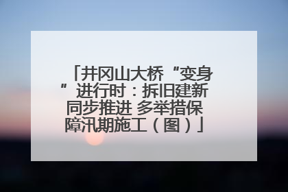 井冈山大桥“变身”进行时：拆旧建新同步推进 多举措保障汛期施工（图）