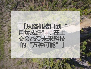 从脑机接口到“月壤成纤”，在上交会感受未来科技的“万种可能”
