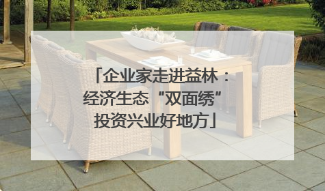 企业家走进益林：经济生态“双面绣” 投资兴业好地方