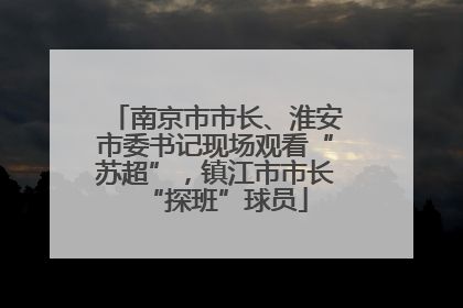 南京市市长、淮安市委书记现场观看“苏超”，镇江市市长“探班”球员