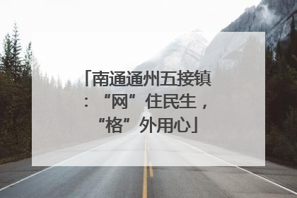 南通通州五接镇：“网”住民生，“格”外用心