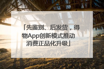 先鉴别、后发货，得物App创新模式推动消费正品化升级