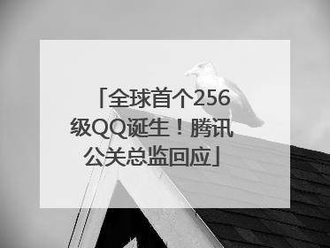 全球首个256级QQ诞生！腾讯公关总监回应