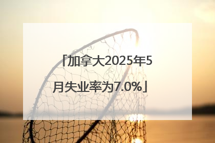 加拿大2025年5月失业率为7.0%