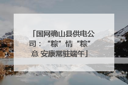 国网确山县供电公司：“粽”情“粽”意 安康常驻端午