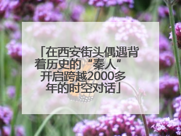 在西安街头偶遇背着历史的“秦人” 开启跨越2000多年的时空对话