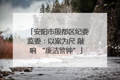 安阳市殷都区纪委监委：以案为尺 敲响 “廉洁警钟”