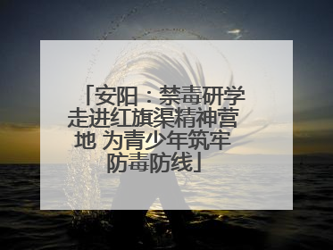 安阳：禁毒研学走进红旗渠精神营地 为青少年筑牢防毒防线