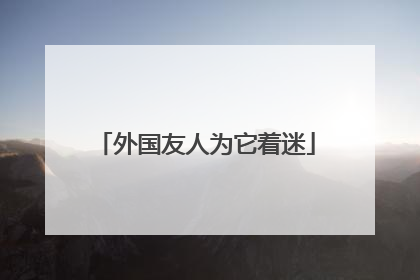 外国友人为它着迷