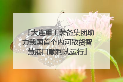 大连重工装备集团助力我国首个内河散货智慧港口顺利试运行