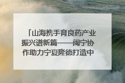 山海携手育良药产业振兴谱新篇——闽宁协作助力宁夏隆德打造中药材产业高地