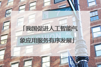 我国促进人工智能气象应用服务有序发展
