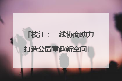 枝江：一线协商助力打造公园童趣新空间