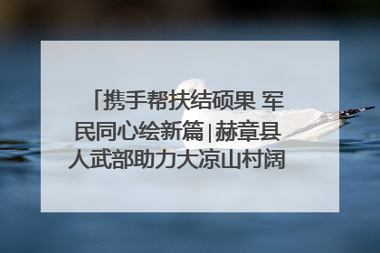 携手帮扶结硕果 军民同心绘新篇∣赫章县人武部助力大凉山村阔步乡村振兴路