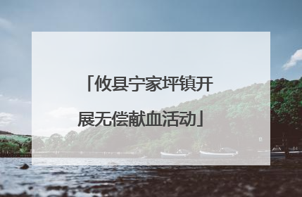 攸县宁家坪镇开展无偿献血活动