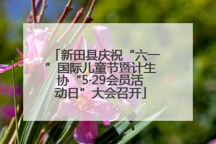 新田县庆祝“六一”国际儿童节暨计生协“5·29会员活动日”大会召开