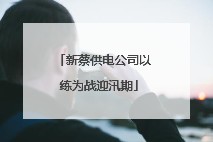 新蔡供电公司以练为战迎汛期