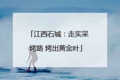 江西石城：走实采烤路 烤出黄金叶