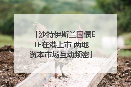 沙特伊斯兰国债ETF在港上市 两地资本市场互动频密