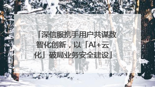 深信服携手用户共谋数智化创新，以「AI+云化」破局业务安全建设