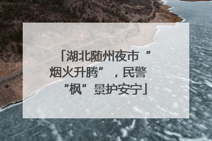 湖北随州夜市“烟火升腾”，民警“枫”景护安宁