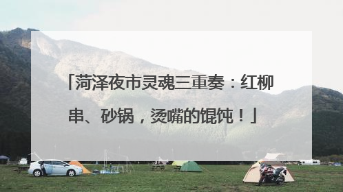 菏泽夜市灵魂三重奏：红柳串、砂锅，烫嘴的馄饨！