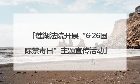 莲湖法院开展“6·26国际禁毒日”主题宣传活动