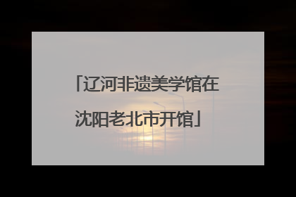 辽河非遗美学馆在沈阳老北市开馆