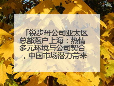 锐步母公司亚太区总部落户上海：热情多元环境与公司契合，中国市场潜力带来重要机遇
