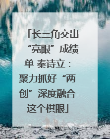 长三角交出“亮眼”成绩单 秦诗立：聚力抓好“两创”深度融合这个棋眼