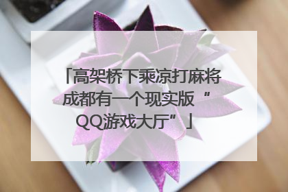 高架桥下乘凉打麻将 成都有一个现实版“QQ游戏大厅”