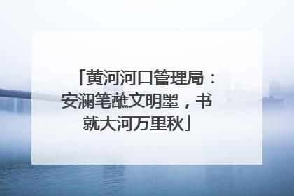 黄河河口管理局：安澜笔蘸文明墨，书就大河万里秋