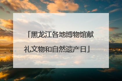 黑龙江各地博物馆献礼文物和自然遗产日