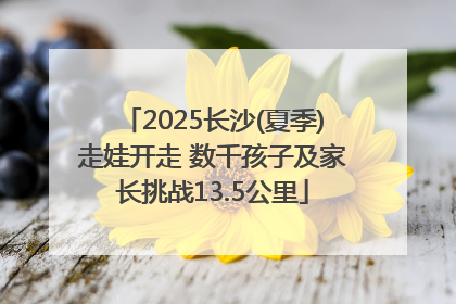 2025长沙(夏季)走娃开走 数千孩子及家长挑战13.5公里