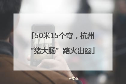 50米15个弯，杭州“猪大肠”路火出圈