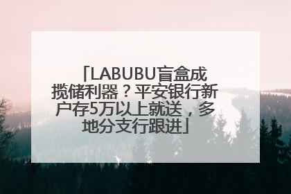 LABUBU盲盒成揽储利器？平安银行新户存5万以上就送，多地分支行跟进